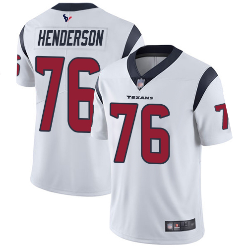 Houston Texans Limited White Men Seantrel Henderson Road Jersey NFL Football #76 Vapor Untouchable